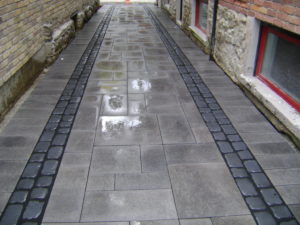 Interlock driveway creation
